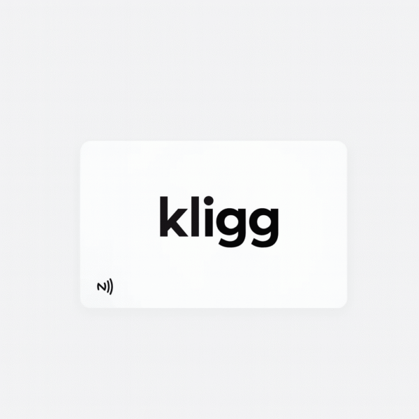Kligg NFC & QR Business Card (weiss / schwarz) – Bild 3